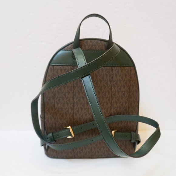 Michael Kors Kenly Medium Backpack MK Brown Racing Green main image 7